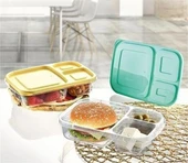 BUFFER® 3 Bölmeli Sefer Tası Pratik Kolay Gıda Diyet Saklama Erzak Kabı - 1