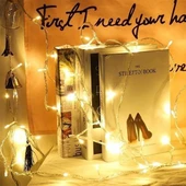 BUFFER® 10 Metre 100 Ledli 8 Fonksiyonlu Dekoratif Lambader Sarı Lamba - 6