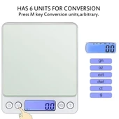 BUFFER® Dijital Hassas Mutfak Terazisi Hassas Tartı 2000 Gr/01 Gr Hassasiyet - 2