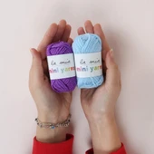 La Mia Mini Yarns 10 lu Paket 10gr Renkli El Örgü thumbnail 2