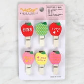 Loren Dekoratif Elma Desenli Mandal 6'lı thumbnail 1