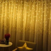 BUFFER® 8 Fonksiyonlu 16 Saçaklı Perde Led 3 x 1 (Günışığı) - 2