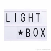 BUFFER® Sinematik Lightbox Dekorasyon Aydınlatma Aksesuarları (A5 Boyut) - 8