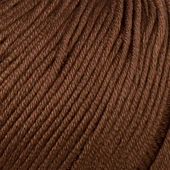 La Mia Mercerized Cotton Koyu Kahverengi El Örgü İpi - 228 - 33579 thumbnail 2