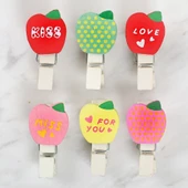 Loren Dekoratif Elma Desenli Mandal 6'lı thumbnail 2