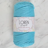 Loren Polyester Soft Macrame Turkuaz El Örgü İpi - LM045 - 34447 thumbnail 1