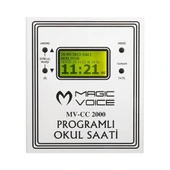 Magicvoice Mv-cc2000 Usb Duvar Tipi Programlı 20 Adet Mp3 Formatı Zil / İstiklal Marşlı Akıllı Dijital Okul Saati (çan T - 2