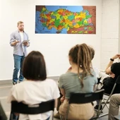 BUFFER® Renkli Türkiye Haritası Manyetik Yapıştırıcı Gerektirmeyen Duvar Stickerı 118 CM * 56 CM - 4