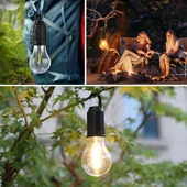 BUFFER® Şarj Olabilen 3 Farklı Mod LED'li Kendiliğinden Asma Kancalı Kamp,Dış Cephe Lambası - 4