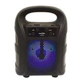 Tutmalı Mini Hoparlör Işıklı Taşınabilir Bluetooth Wireless Radyolu Sd Kart ve USB Girişli Hoparlör - 1