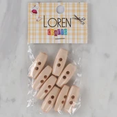 Loren Crafts pudra pembe 8 li çoban düğmesi - 69 thumbnail 1