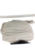 Kopanaki Dantel en 4 cm Şeritli Krem 10 Metre - 1