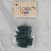 Loren Crafts yeşil 8 li çoban düğmesi - 65 thumbnail 1