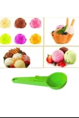 BUFFER® Pratik Mandallı Plastik Dondurma Servis Sunum Kepçesi Kaşığı - 8