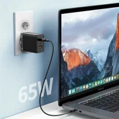 BUFFER® 65W Hızlı Şarj Edebilen TYPE C uçlu Şarj Aleti - 2