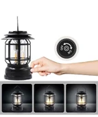 Bluetooth Hoparlör Özellikli Dimerli Led Kamp Lambası Hs66 (5250) - 5