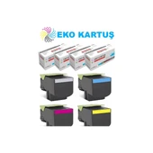 Lexmark CX310DN Muadil Toner 4 Renk Set thumbnail 2