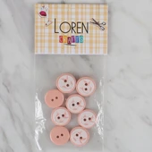 Loren Crafts somon 8 li balık düğme - 569 thumbnail 1