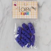 Loren Crafts saks mavi 8 li çoban düğmesi - 88 - 1
