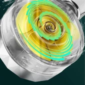 BUFFER® Turbo Pervaneli ve Filtreli Su Tasarruflu 360 Derece Dönebilen Tazyikli Duş Başlığı - 7