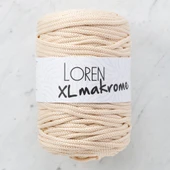 Loren XL Makrome Açık Bej El Örgü İpi - R040 - 33705 - 1
