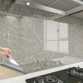 BUFFER® Mermer Desenli Sticker Folyo Atina Grisi 60CM*5MT - 2