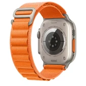 Apple Watch 49mm Ultra Seri Uyumlu Frost Alpine Loop Kordon  Turuncu thumbnail 2