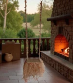 El Yapımı Boho Tarzı Doğal Jüt ve Rafya Salıncak / - 2