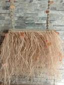 El Yapımı Boho Tarzı Doğal Jüt ve Rafya Salıncak / - 8