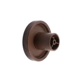 Tek Vidalı Bohem İç Bükey Plastik Düğme Kulp Kestane Kahvesi Renk Mobilya Dolap Çekmece Kulpu Kulbu thumbnail 6