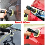 Yün Ped Ø 180 mm Pasta Cila Polisaj Süngeri Cırt Tabanlı Kuzu Postu Yünü Keçesi Parlatma ( 1 Adet ) thumbnail 6