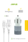 Jopus Micro Çift USB Girişli 3.0A Hızlı Araç Çakmaklık Şarj Cihazı JO-A6 Jwix 2in1 3100 mAh - 4