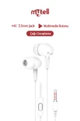 Mytell Mikrofonlu Kulaklık 3,5 mm Silikonlu Acordion X70 Universal - 9