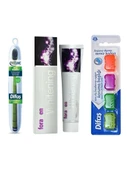 Difaş Pro Clinic Stıl Bambu Diş Fırçası+Foramen Beyazlatıcı Diş Macunu 125 Gr+Difaş Diş Fırçası Kepi 4'Lü - 1