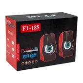 Magicvoice Mv-4941 Usb Hoparlör Rgb Işıklı Siyah/mavi-siyah/kırmızı (2*3 Watt - 4 Ohm) - 2