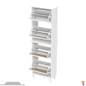 Modilayn UMAY' 2 Li Kapı Önü 52x168x 26 cm’ lik 4 Düşer Kapak 8 Göz Bölmeli Ayakkabılık thumbnail 7