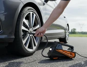 Premium Dijital hava kompresörü(Çakmaklık) 150 PSI Ayarlanabilir basınç ve Aydınlatma - 1