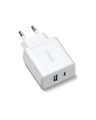 UGREEN 20W 2 Portlu Hızlı Şarj Cihazı, 1xUSB-A, 1xUSB-C, Beyaz, 45310 thumbnail 3
