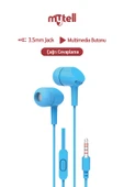 Mytell Mikrofonlu Kulaklık 3,5 mm Silikonlu Acordion X70 Universal - 11