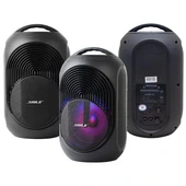 Shile Sl-2018a El Mikrofonlu-kumandalı Usb/sd/bt Işıklı Taşınabilir Şarjlı Seyyar Anfi - 3