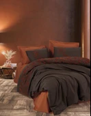 Cotton Box Brode Ranforce Çift Kişilik Nevresim Takımı Rosen Kiremit thumbnail 1