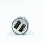Jopus Universal Tek Başlık Araç Çakmaklık Şarjı Çift USB Çıkışlı 3.0A Hızlı Şarj JO-A6 Jwix 2in1 3100 mAh - 2