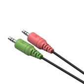 Jopus  3.5mm Myriad Mikrofon Kulaklık Ayirici Y Kablo AUX Kablosu JO-AC01 - 3