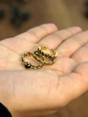 Doğal Taşlı 3'lü Garnet (Lal) Doğal Taşlı Zincir Modelli Kadın Ayarlanabilir Yüzük Seti euy83 thumbnail 3