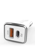 Jopus USB ve Type-C Girişli 3.0 20W USB / 3.0 18W PD QC Araç Şarjı Universal JO-A7 Troff - 7