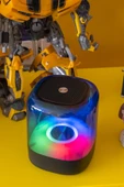 Jopus Radyolu RGB LED'li Stereo Ses Bass Bluetooth Hoparlör Castor - 6