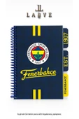 Fenerbahçe LİSANSLI SPİRALLİ PLANLAYICI BLOKNOT AYRACLI KARTON KAPAK FENERBAHCE YENİ SEZON - 1