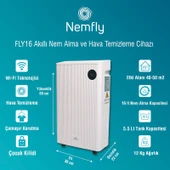 FLY16 Akıllı ( Wi-Fi ) Ev Tipi Nem Alma ve Hava Temizleme Cihazı - 2