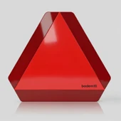 Üçgen Reflektörlü Kırmızı Uyarı Levhası Traktörler Römorklar İçin 35x40 TSE Onaylı Uyarı Levhası thumbnail 1