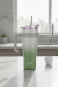 Bambum Horizon - Pipetli Termos Bardak Yeşil 1000ml - 1